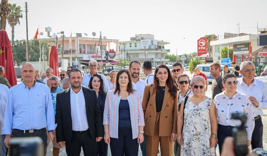 CTP İskele Belediye Başkanı adayı Nereli, bölge ziyaretindeydi