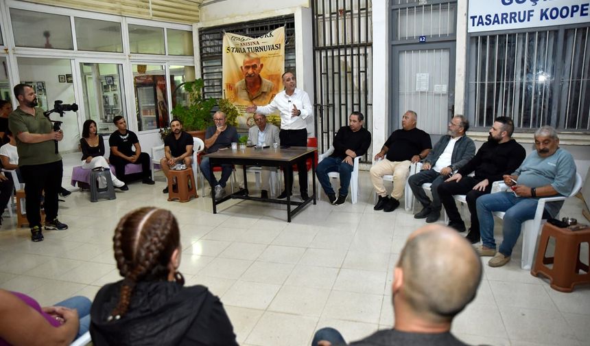 Harmancı, Yenicami Ağdelen Spor Kulübü ve GÖÇTAŞ’ı ziyaret etti