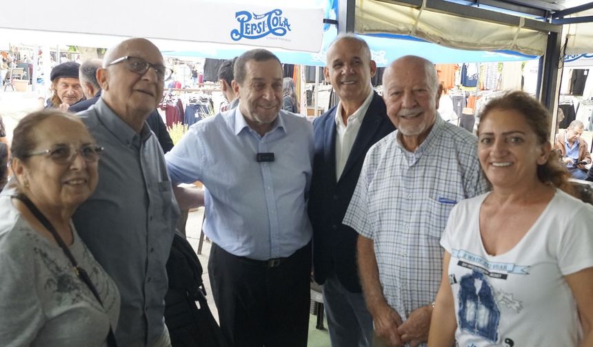 TAM Parti Genel Başkanı Serdar Denktaş Girne’de vatandaşlarla buluştu