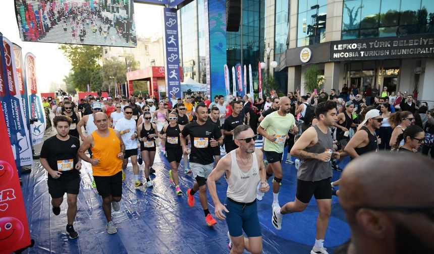 Ülker Lefkoşa Yarı Maratonu’nda 10 kilometre koşusu koşuldu