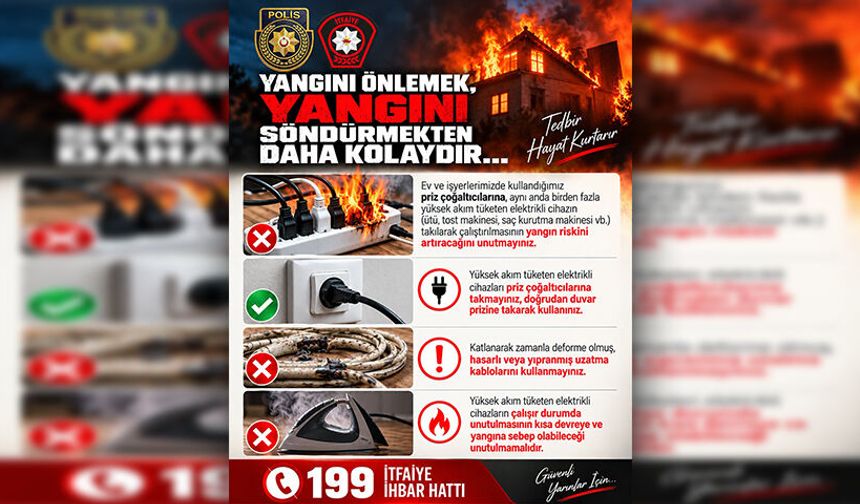 İtfaiye hatırlattı:" 31 Ekim'e kadar ateş yakmak yasak"