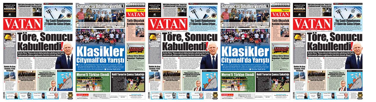 VATAN Manşet - 16 Ekim 2024