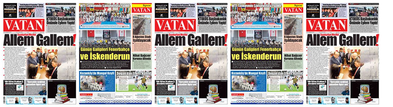 VATAN Manşet - 19 Ekim 2024