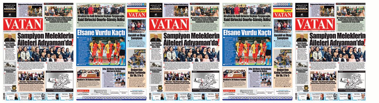 VATAN Manşet - 22 Ekim 2024