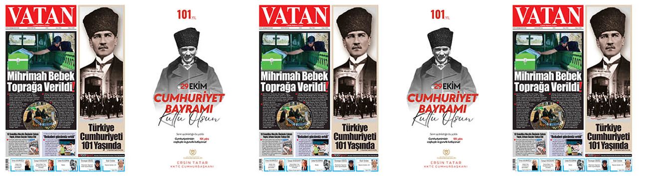 VATAN Manşet - 29 Ekim 2024