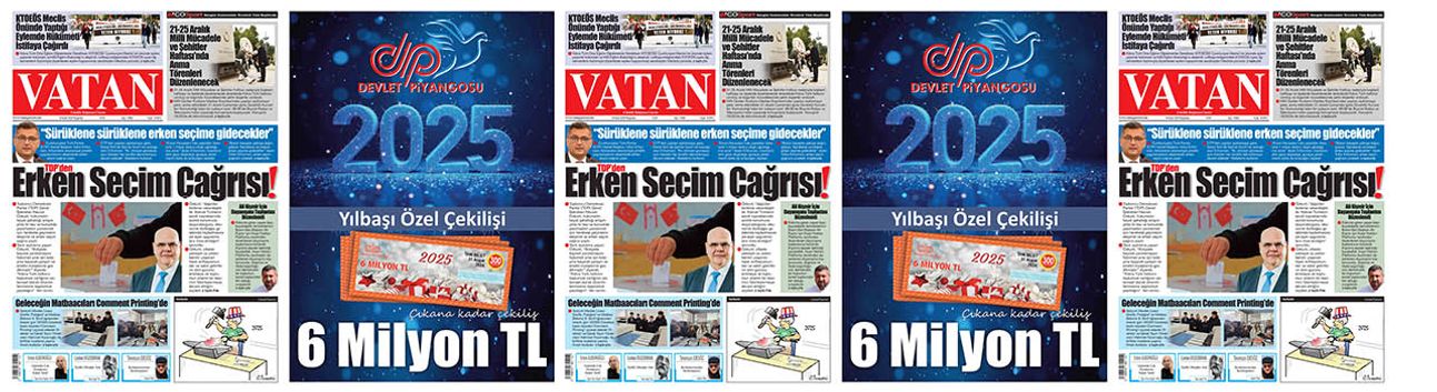 VATAN Manşet - 19 Aralık 2024