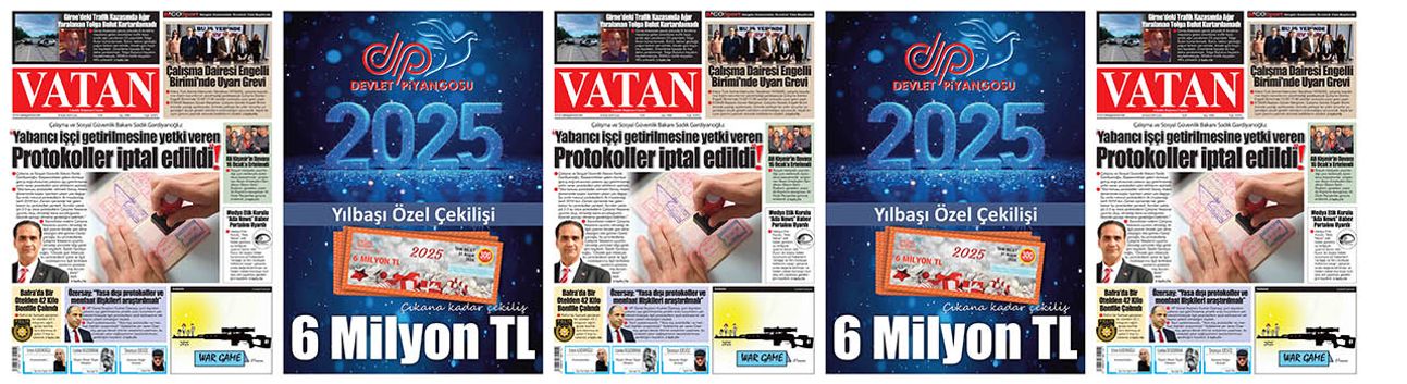 VATAN Manşet - 20 Aralık 2024