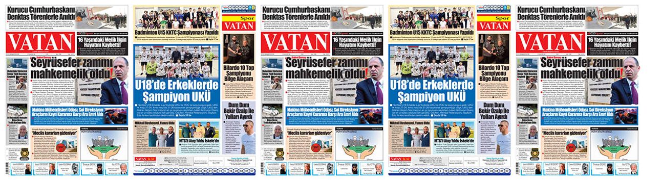 VATAN Manşet - 14 Ocak 2025