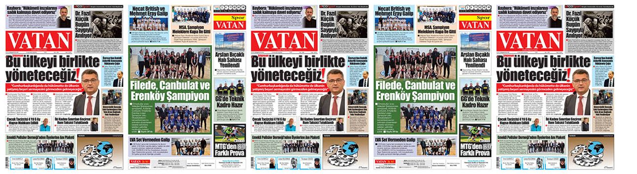 VATAN Manşet - 15 Ocak 2025