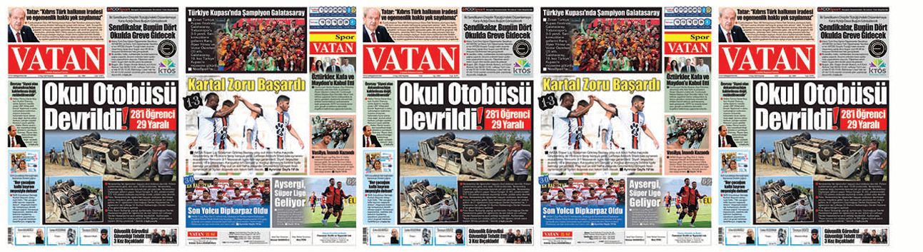 VATAN Manşet - 15 Mayıs 2025