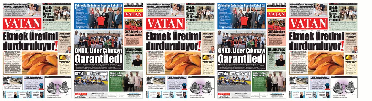 VATAN Manşet - 16 Mayıs 2025