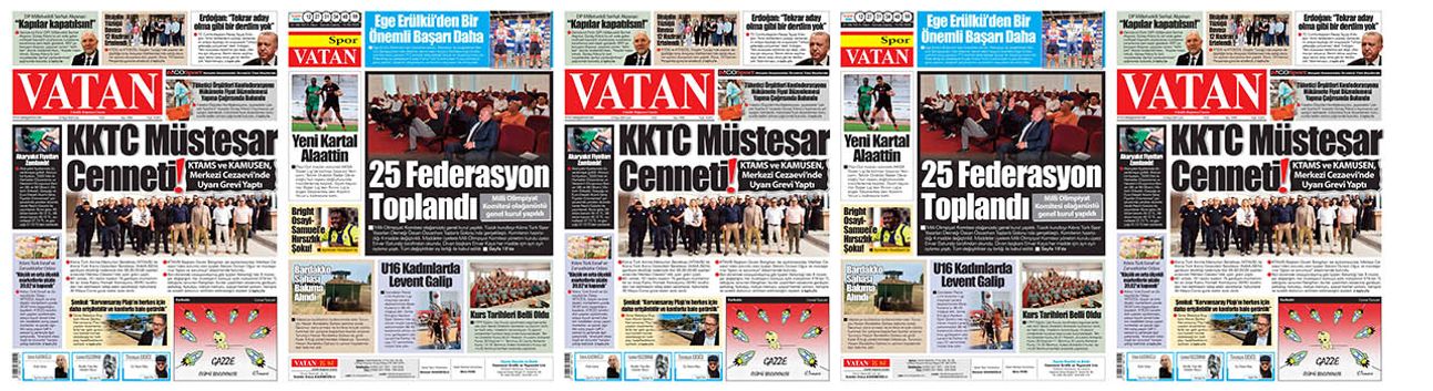 VATAN Manşet - 23 Mayıs 2025