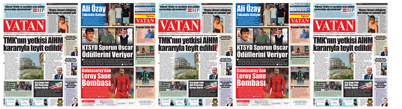 VATAN Manşet - 12 Haziran 2025