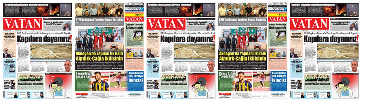 VATAN Manşet - 16 Haziran 2025