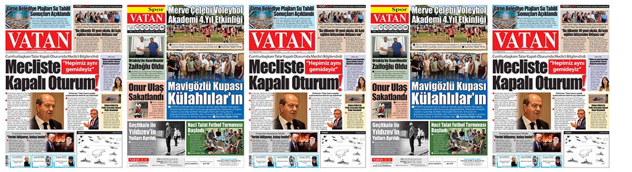 VATAN Manşet - 18 Haziran 2025