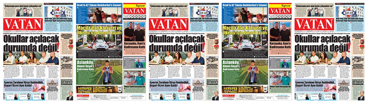 VATAN Manşet - 1 Ağustos 2025