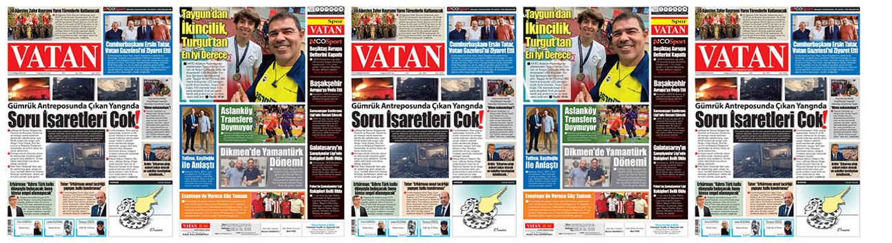 VATAN Manşet - 29 Ağustos 2025