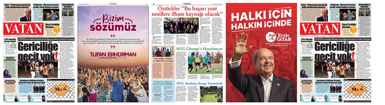 VATAN Manşet - 25 Eylül 2025