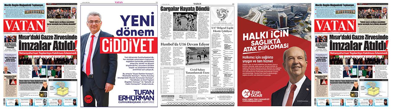 VATAN Manşet - 14 Ekim 2025