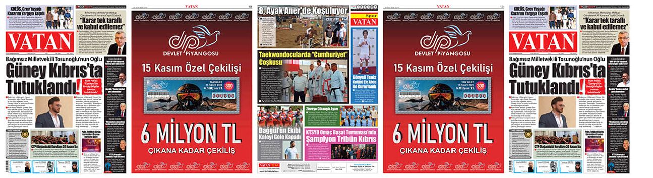 VATAN Manşet - 31 Ekim 2025