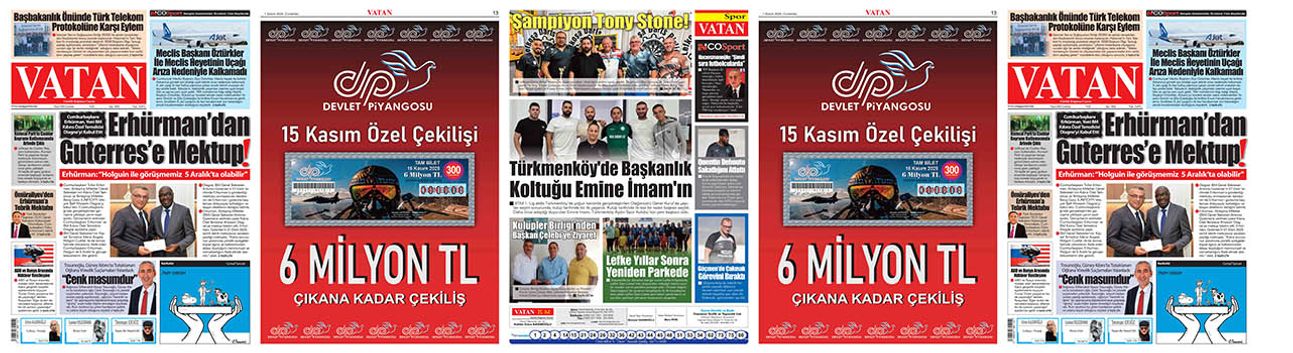 VATAN Manşet - 1 Kasım 2025