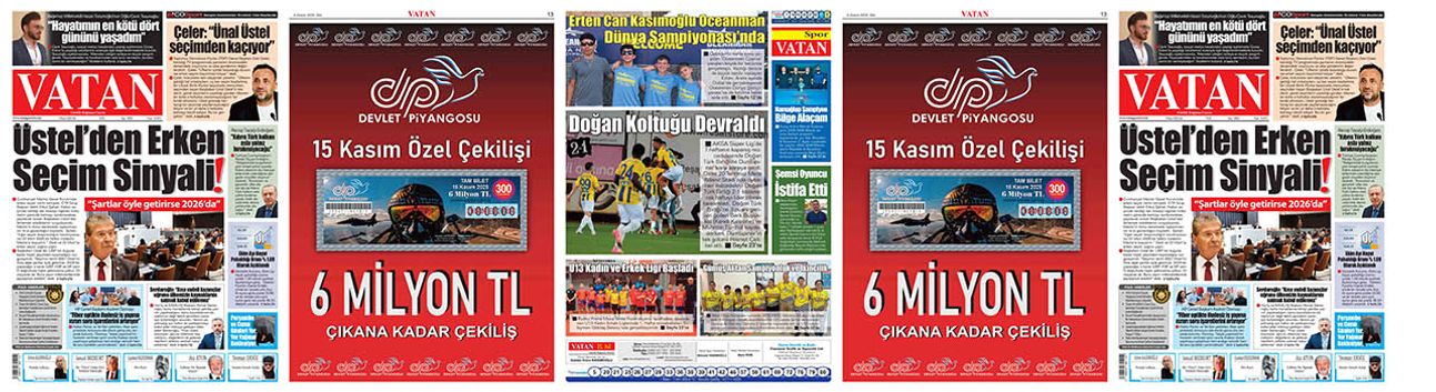 VATAN Manşet - 4 Kasım 2025