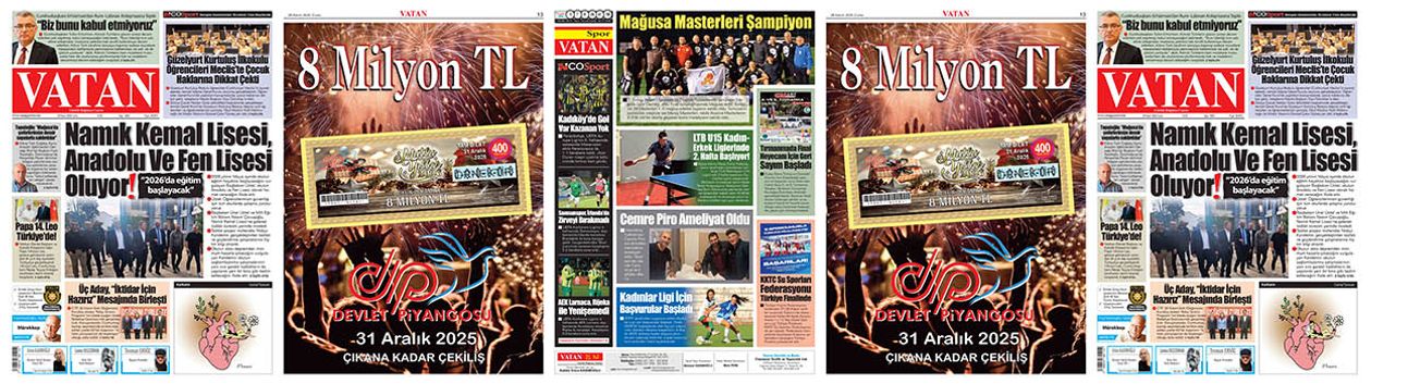 VATAN Manşet - 28 Kasım 2025