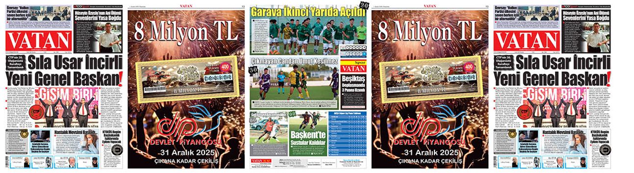 VATAN Manşet - 1 Aralık 2025
