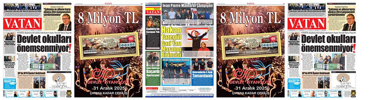 VATAN Manşet - 2 Aralık 2025