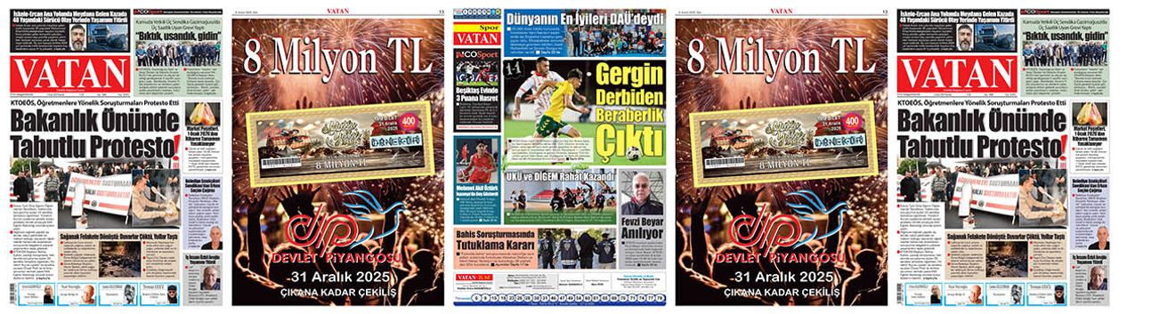 VATAN Manşet - 9 Aralık 2025