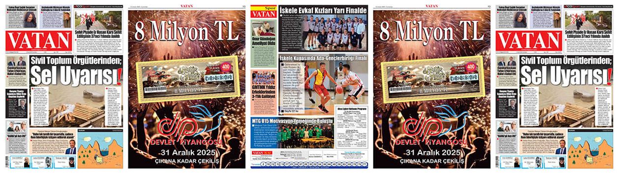 VATAN Manşet - 13 Aralık 2025