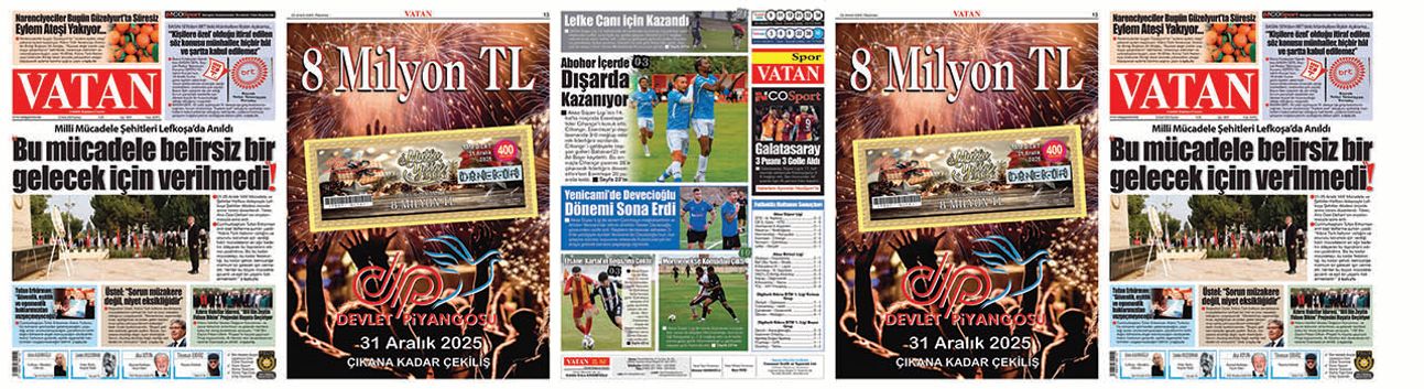 VATAN Manşet - 22 Aralık 2025