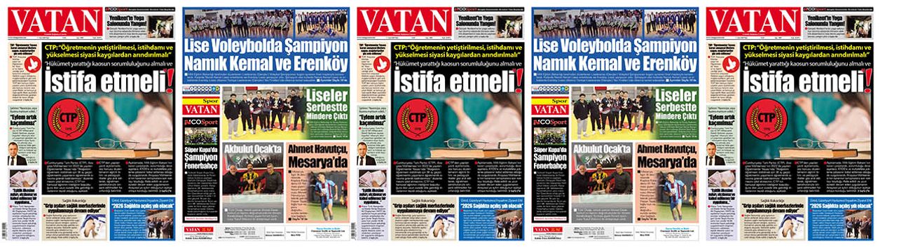VATAN Manşet - 11 Ocak 2026
