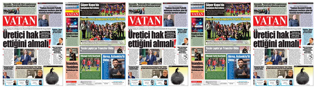 VATAN Manşet - 12 Ocak 2026