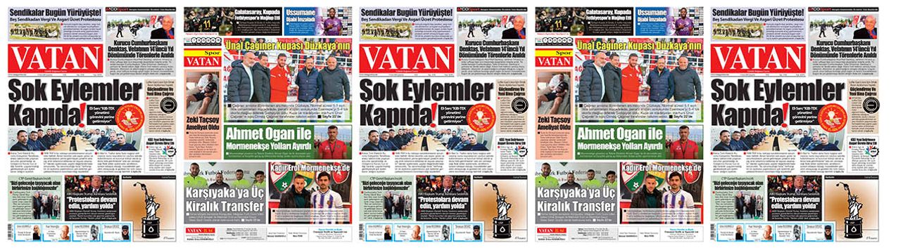 VATAN Manşet - 14 Ocak 2026