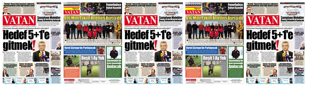 VATAN Manşet - 6 Şubat 2026