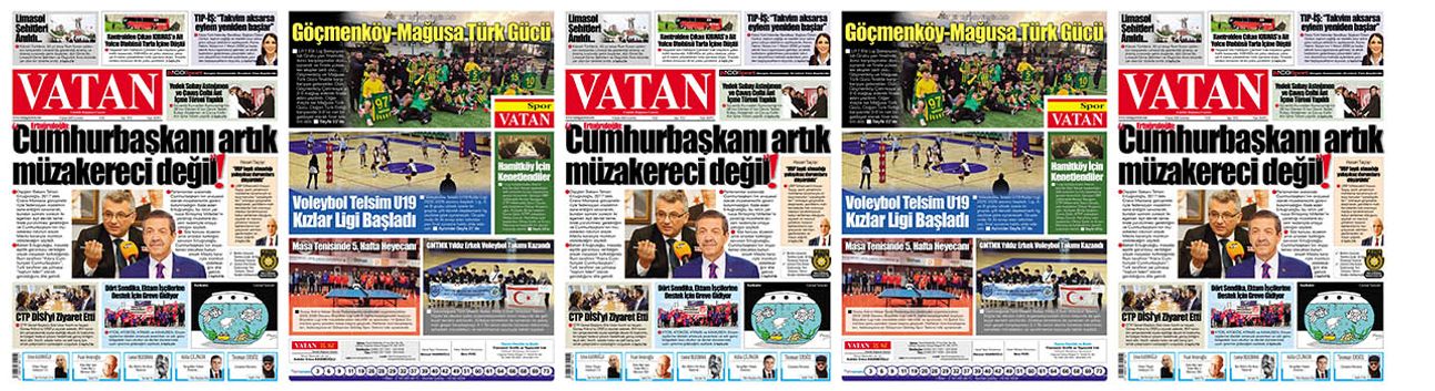 VATAN Manşet - 14 Şubat 2026