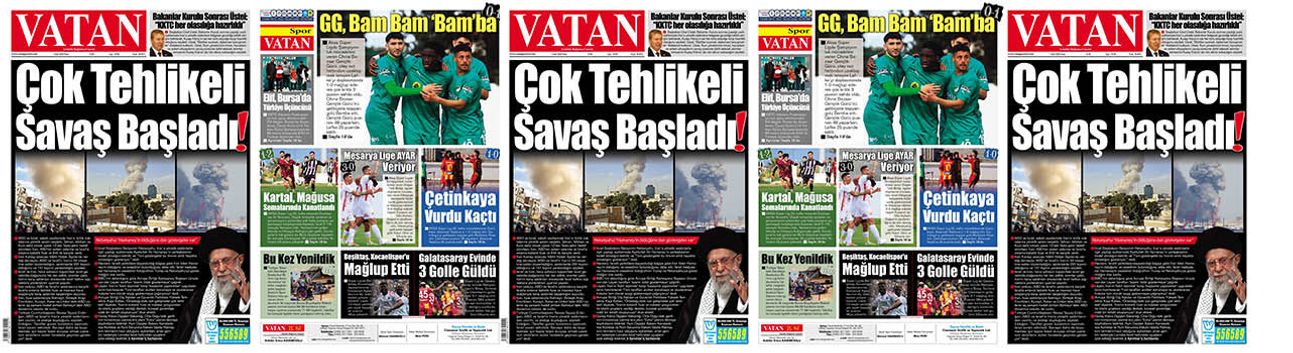 VATAN Manşet - 1 Mart 2026