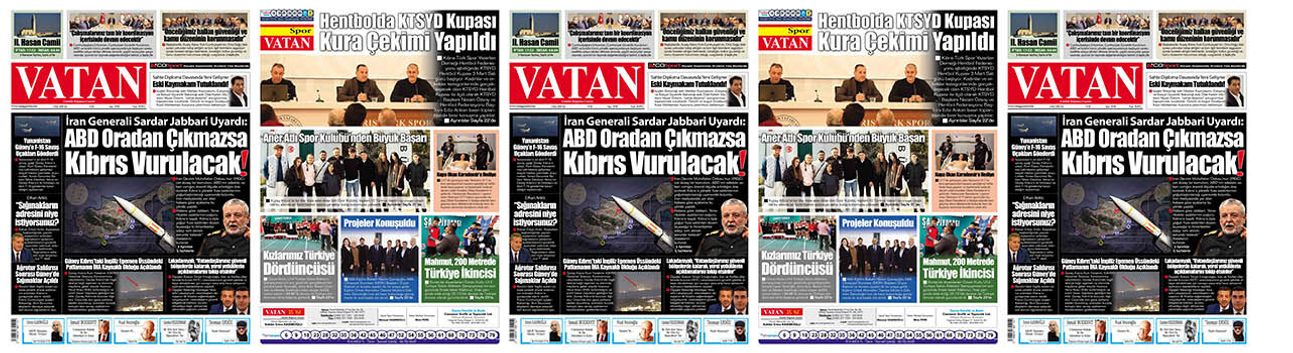 VATAN Manşet - 3 Mart 2026