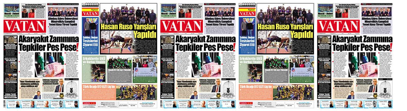 VATAN Manşet - 6 Mart 2026