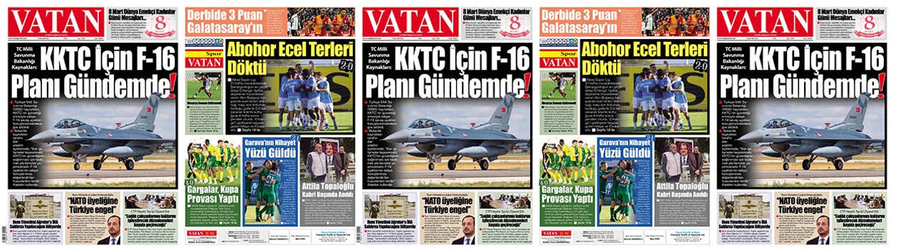VATAN Manşet - 8 Mart 2026