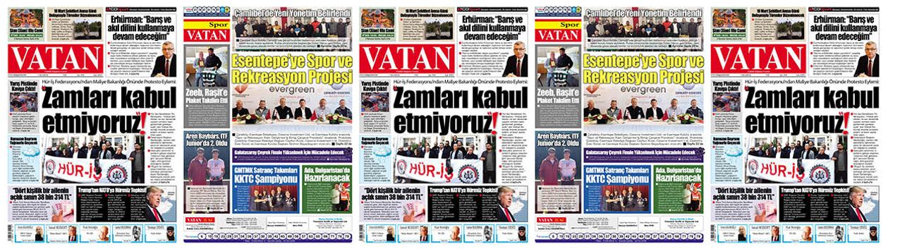 VATAN Manşet - 17 Mart 2026