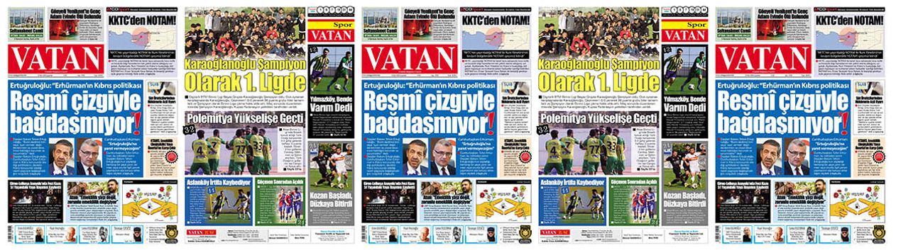 VATAN Manşet - 18 Mart 2026