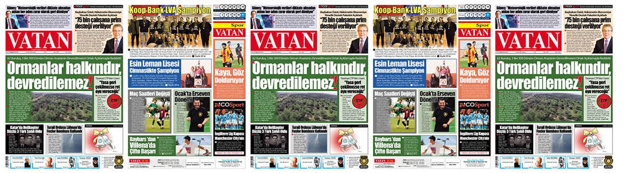 VATAN Manşet - 23 Mart 2026